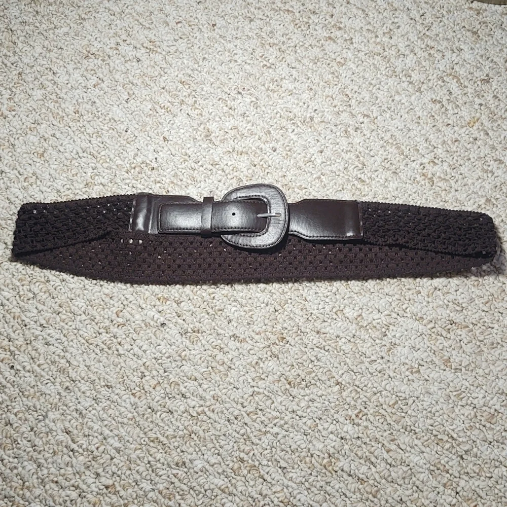 Brown Crochet Belt